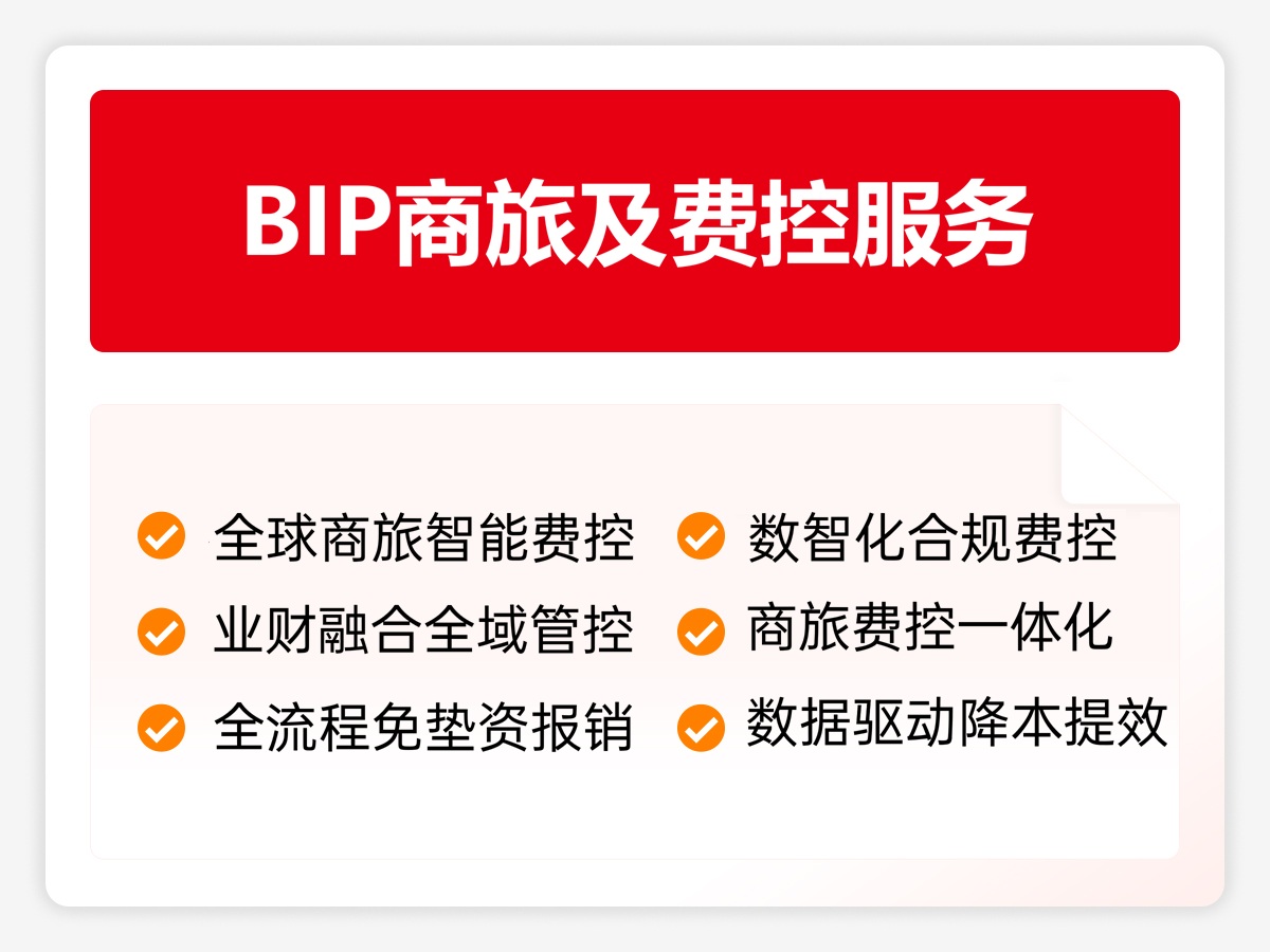 BIP商旅及费控服务